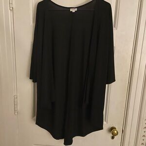 LuLaRoe black open kimono